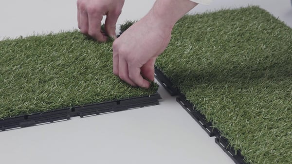 RUNNEN ルッネン フロアデッキ 屋外用, 人工芝, 0.81 m² - IKEA