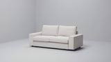 VIMLE 2er-Bettsofa, mit breiten Armlehnen/Gunnared mittelgrau