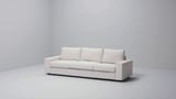 VIMLE 3-seat sofa-bed, with wide armrests/Hallarp grey