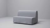 LYCKSELE HÅVET Sofa 2-osobowa, rozkładana, Grindtorp wielobarwny