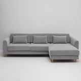 SLATORP 3-seat sofa, with chaise longue, right/Tallmyra white/black