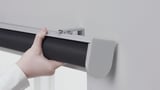 TRETUR Black-out roller blind, white, 30x76 ¾ "