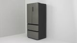 VINTERKALL French door fridge/freezer, IKEA 700 freestanding/stainless steel, 341/171 l