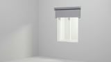 FYRTUR Block-out roller blind, smart wireless/battery-operated grey, 120x195 cm