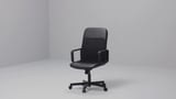 RENBERGET Swivel chair, Bomstad black