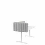 EILIF Screen for desk, dark grey, 120x48 cm