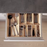 UPPDATERA Flatware tray, light bamboo, 52x50 cm