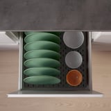 UPPDATERA Pegboard drawer organiser, anthracite, 80 cm