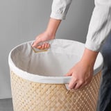 SALUDING Wäschekorb, Handarbeit Bambus, 50 l