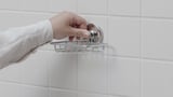 KROKFJORDEN Soap dish with suction cup, zinc plated