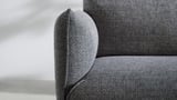 ÄPPLARYD 4-seat sofa with chaise longue, Lejde grey/black