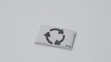 AJÖSS Waste sorting bag, light grey, 56x43 cm/22 l