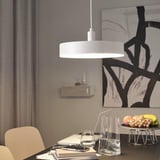 NYMÅNE Lampada a sospensione a LED, intensità regolabile wireless spettro bianco/bianco, 38 cm