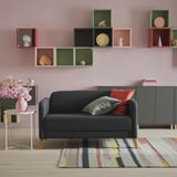 LINANÄS 2-seat sofa, Vissle dark grey
