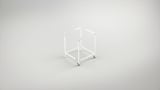 TROTTEN Table, white, 80x80 cm