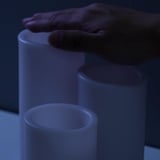 ÄDELLÖVTRÄD LED block candle, set of 3, white/indoor