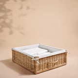 TOLKNING Basket, handmade rattan, 50x43x19 cm