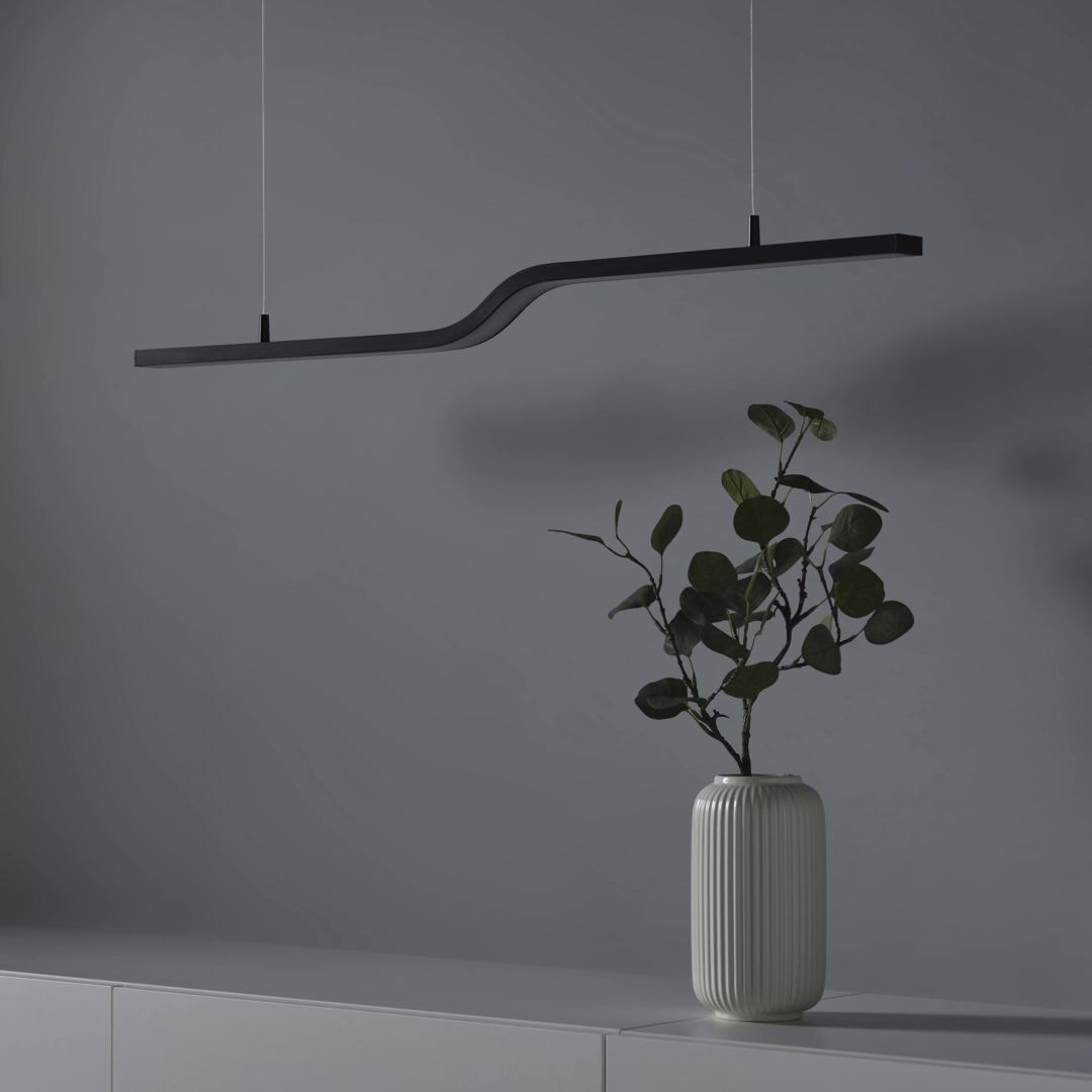 PILSKOTT LED pendant lamp, smart black, 38