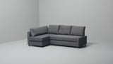 FRIHETEN / KLAGSHAMN Sofá cama con chaiselongue, Faringe marrón anaranjado