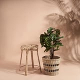 TOLKNING Plant stand, handmade rattan, 66 cm