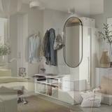 VIHALS TV/storage combination, white, 242x37x90 cm