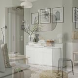 VIHALS Sideboard, white, 140x37x75 cm
