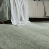 SÖNDERÖD Rug, high pile, light grey-green, 170x240 cm