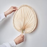 MOLNSKOG Wanddekoration 2er-Set, Palmenblatt Handarbeit