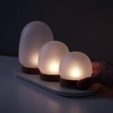 PRAKTSPIREA 4-piece LED decoration lighting set, with charging tray