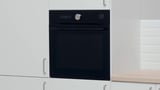 FINSMAKARE Forced air oven w pyro/steam func, IKEA 700 black
