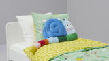 BRUMMIG Cushion, snail shaped/multicolour, 90x36 cm