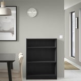 BILLY Bookcase, black oak effect, 80x28x106 cm