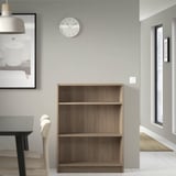 BILLY Bookcase, oak effect, 80x28x106 cm
