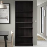 BILLY Bookcase, dark brown oak effect, 80x28x202 cm