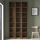 BILLY Bookcase comb with extension units, brown walnut effect, 120x28x237 cm