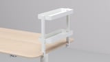 VATTENKAR Desktop shelf, white, 49x15 cm