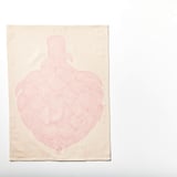 KÅLFJÄRIL Apron, patterned blue/light beige, 67x85 cm