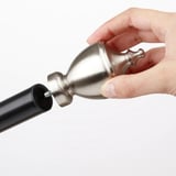 STINKSYSKA Finials, 1 pair, silver-colour