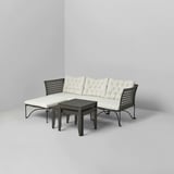 ÖRSKÄR Nest of tables, set of 2, in/outdoor dark grey