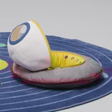 AFTONSPARV Soft toy, spaceship/multicolour