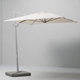 SVALÖN Offset patio umbrella, light gray-beige, 118 1/8x78 3/4 "