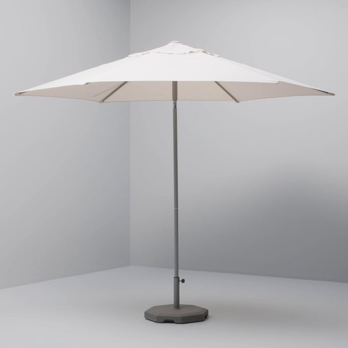 grey and white patio umbrella Safavieh Venice 11Ft Crank Sit comfortably under the sun with these Gray Westin Outdoor 10 Gray/White Striped
