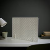 SKÅDIS Freestanding peg board, white, 56x37 cm