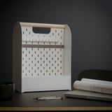 VATTENKAR Desk organiser, white, 33x21x43 cm