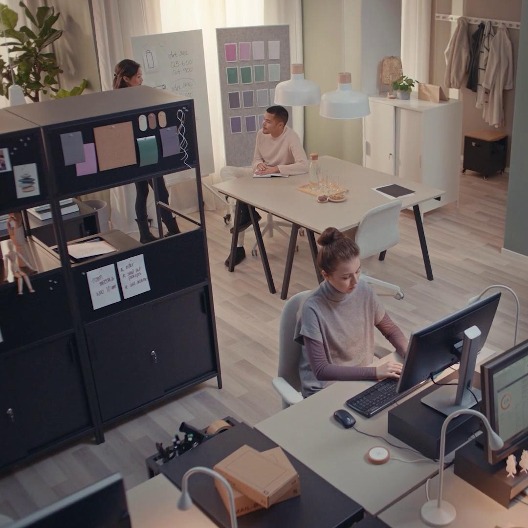 TROTTEN トロッテン ワゴン, チャコール, 80x40 cm - IKEA