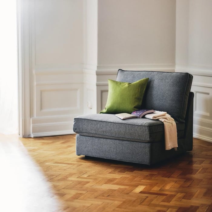 KIVIK 1-seat sleeper sofa, Tibbleby beige/gray - IKEA