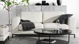 FULLERÖ 2er-Sofa, Grann weiß/Metall
