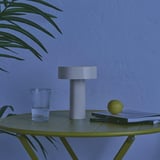 SOLVINDEN LED table lamp, battery operated/outdoor white, 7 7/8 "