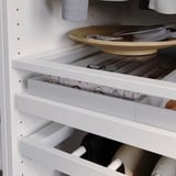 KOMPLEMENT Pull-out tray, dark grey, 100x58 cm