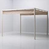 HAMMARÖN Pergola, grey-beige/dark grey-beige, 300x300 cm